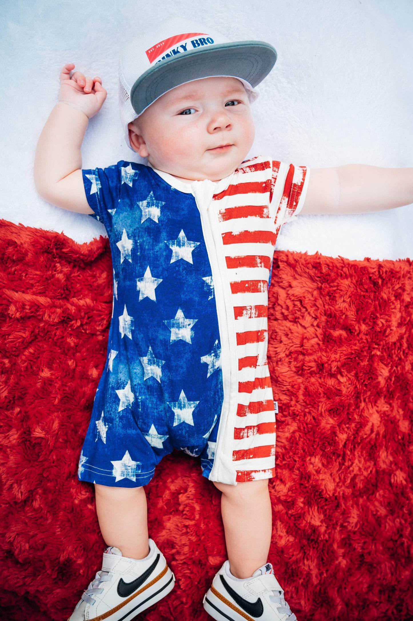 Patriotic Bamboo Shortie Romper