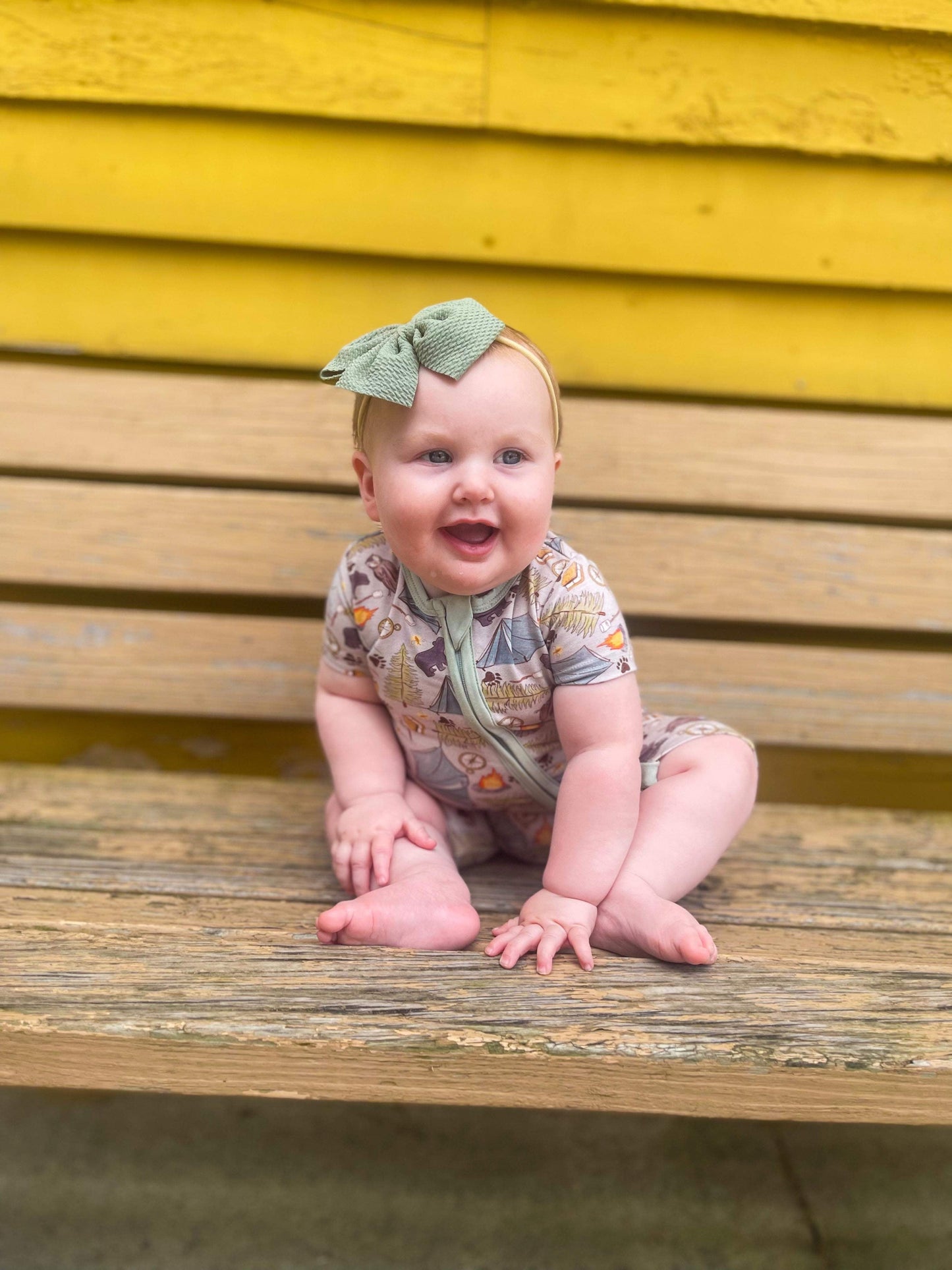 Camping Bamboo Shortie Romper (FINAL SALE)