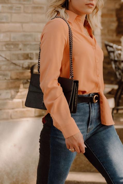 The Shea Staple Top in Mango