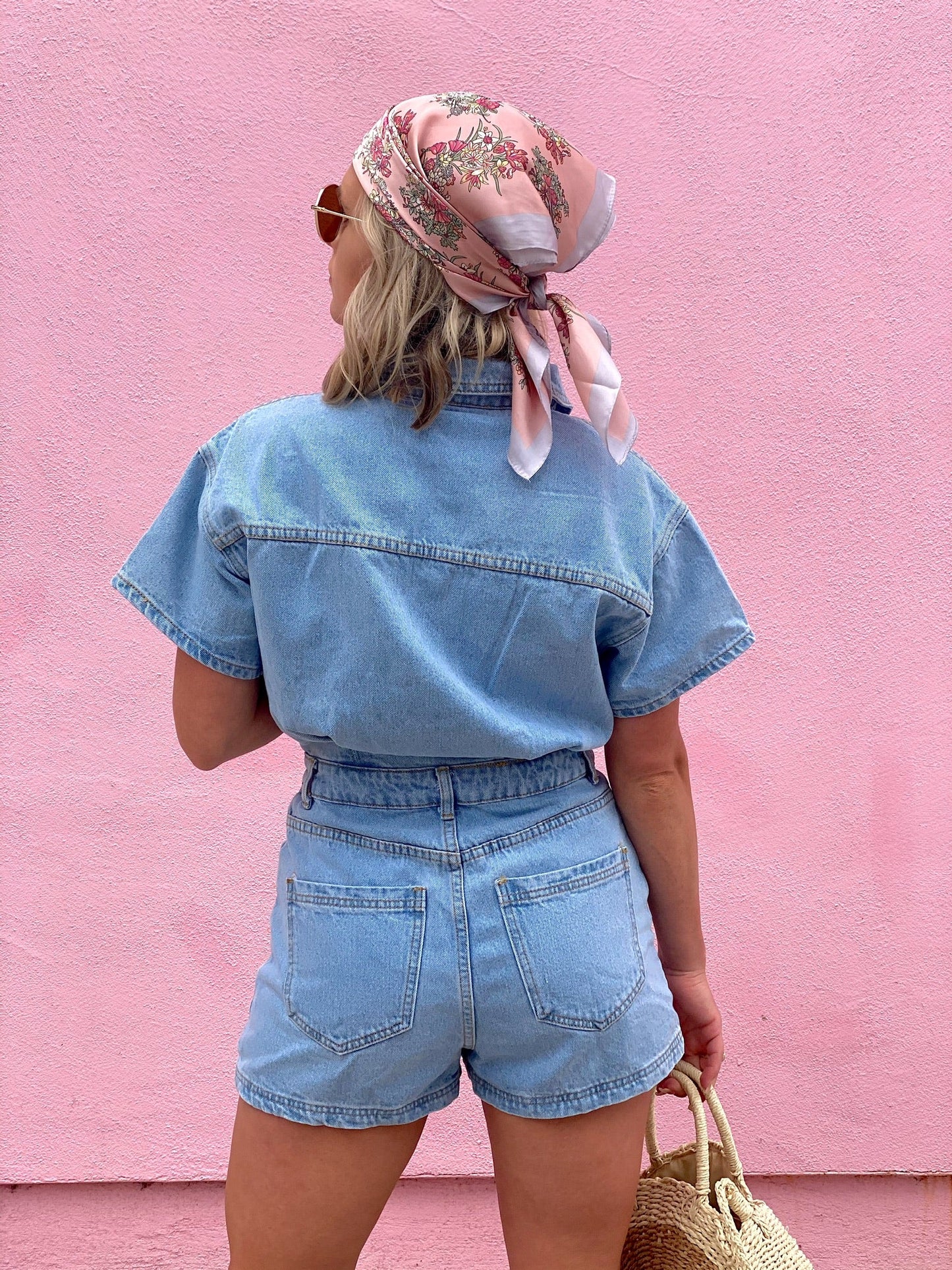 The Dimitri Denim Romper