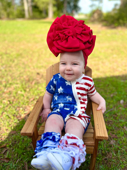 Patriotic Bamboo Shortie Romper