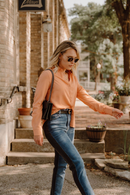 The Shea Staple Top in Mango