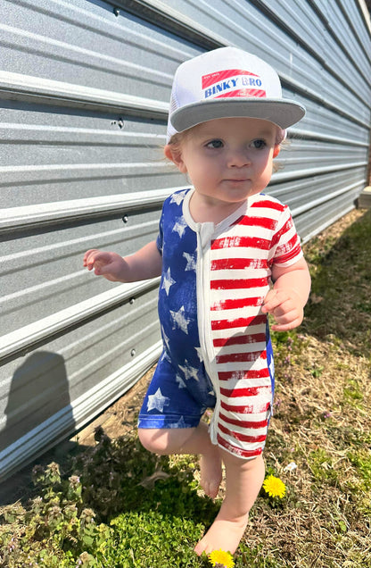 Patriotic Bamboo Shortie Romper