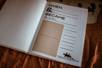 Wedding Book - Saddles Cover