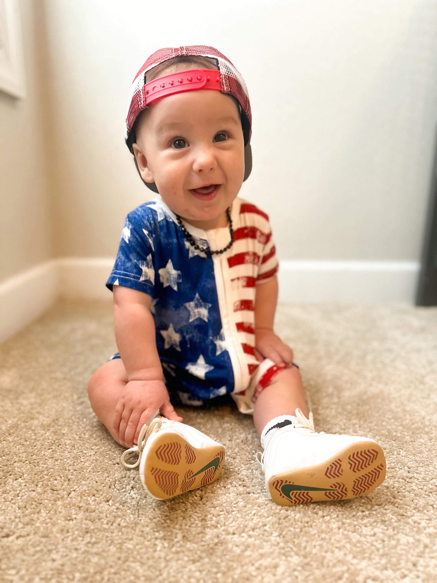 Patriotic Bamboo Shortie Romper