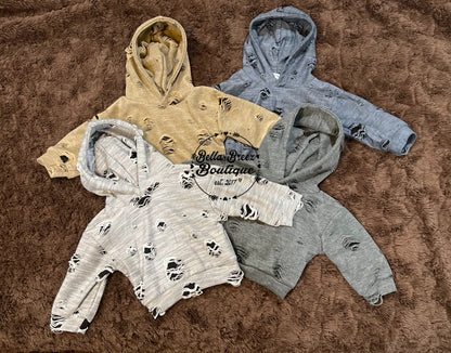 Distressed Hoodies (4 colors) FINAL SALE