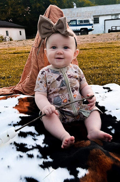 Camping Bamboo Shortie Romper (FINAL SALE)