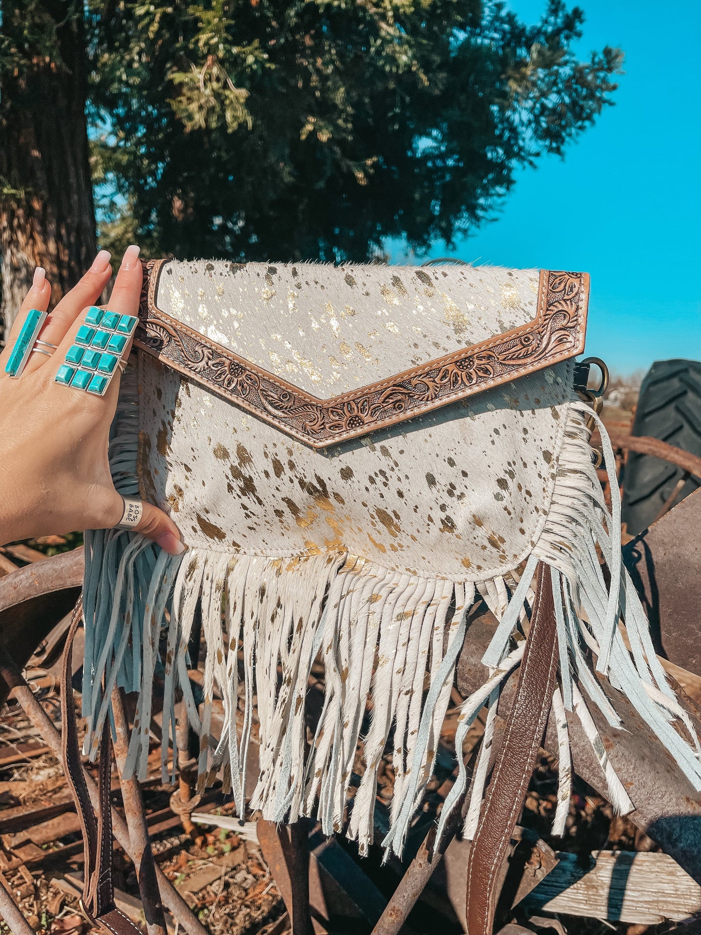 Golden Hour Fringe Purse