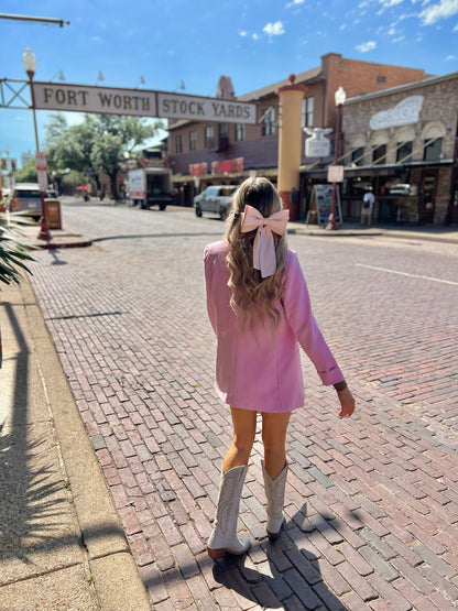 The Nessa Classic Blazer in Pink