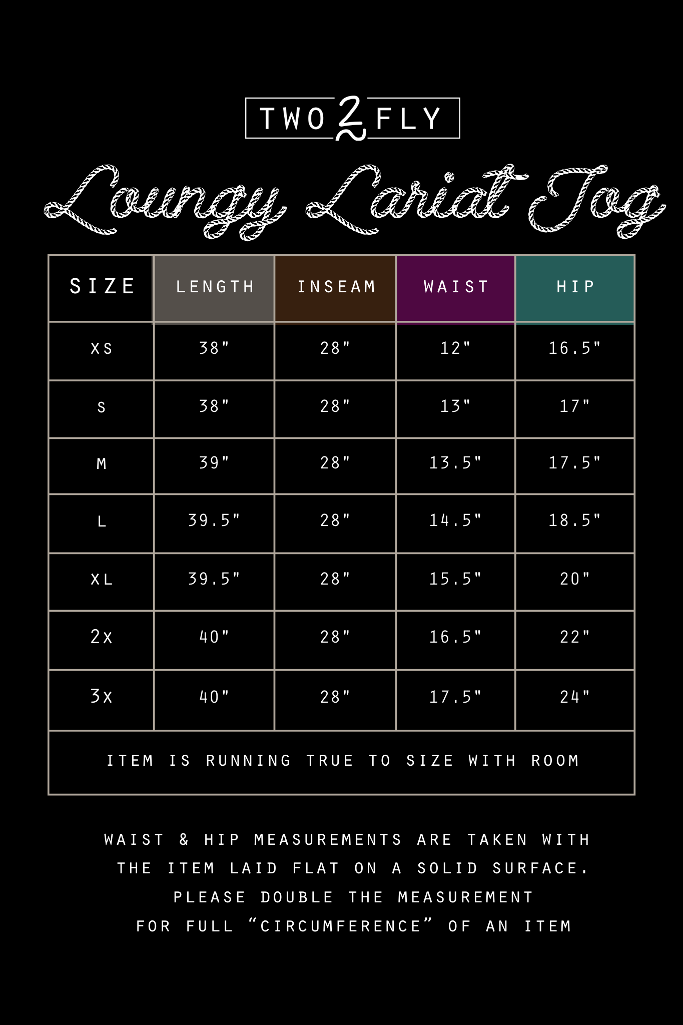 LOUNGY LARIAT JOGGERS *WESTY WEST