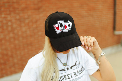 Lucky Aces Patch Trucker Hat