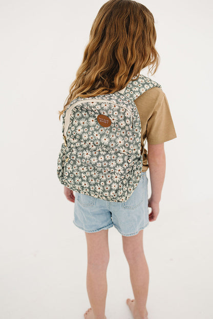 Green Daisy Mini Backpack