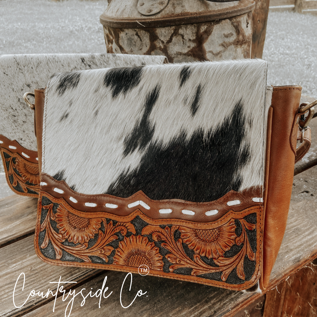 Magdalene Cowhide Concealed Carry Bag by Countryside Co.