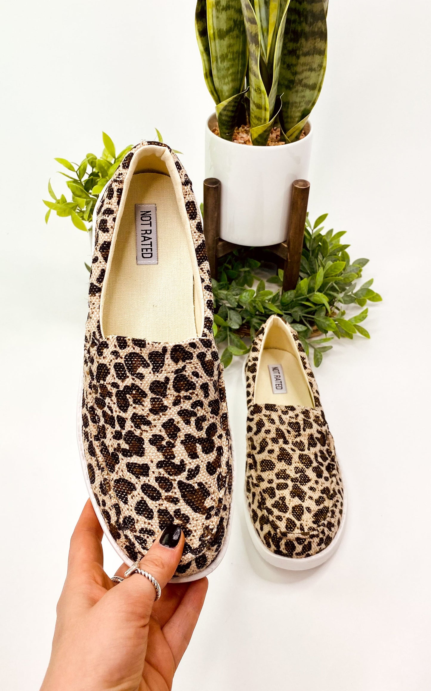 Not Rated Maya Sneakers in Leopard - Rural Haze