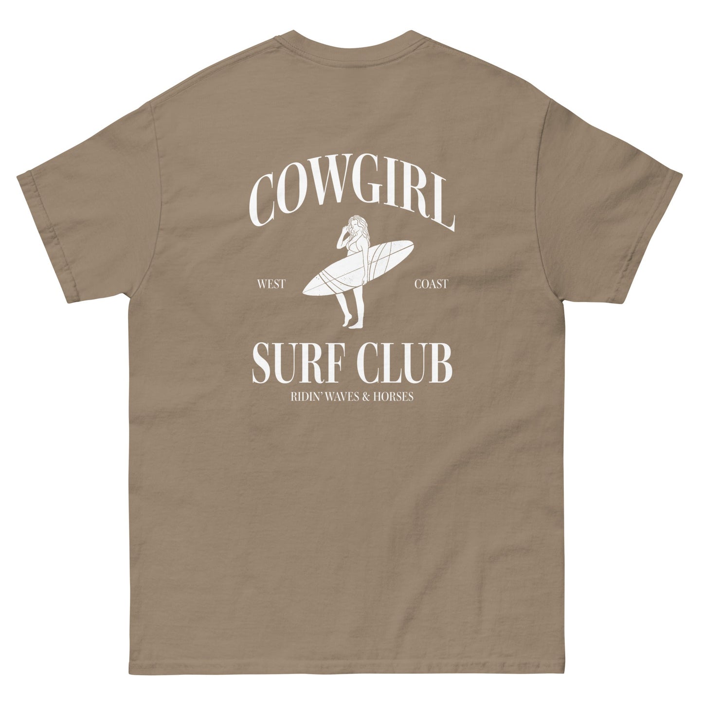 The Cowgirl Surf Club Tee in Brown