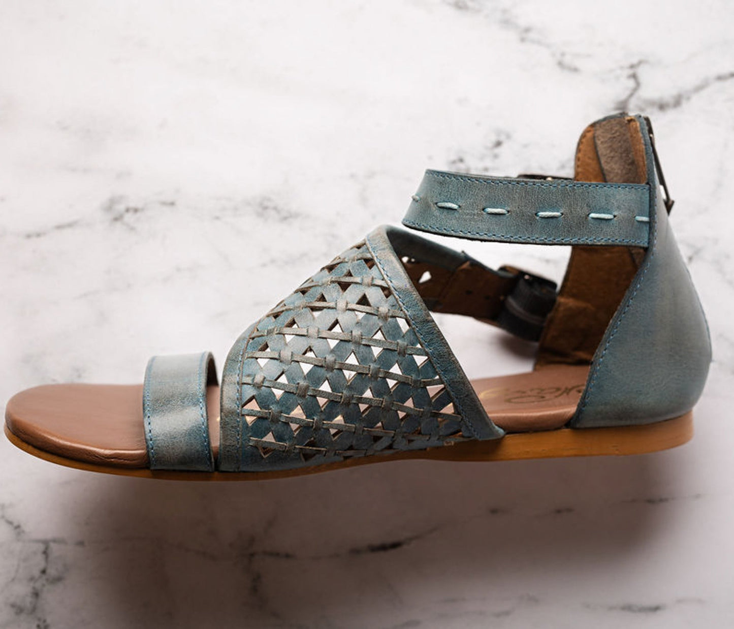 Nora Sandals in Teal