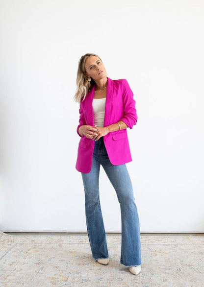 The Destiny Blazer in Fuchsia