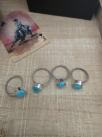 ELLA COWBOY TWISTED TURQUOISE RING
