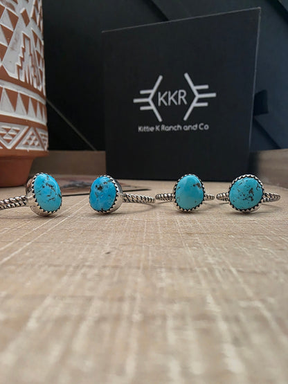 ELLA COWBOY TWISTED TURQUOISE RING