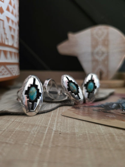 FELIX PERRY OVAL TURQUOISE RING