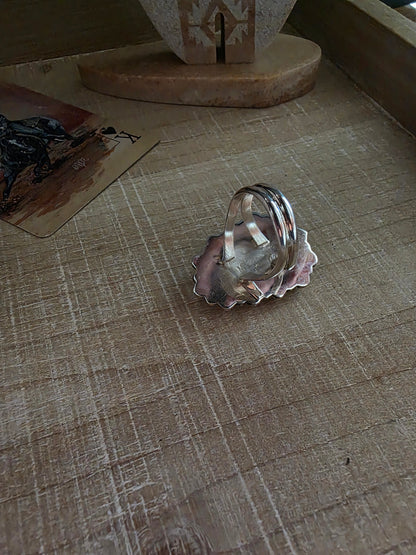 DAVID MORRIS BEAD BORDER TURQUOISE RING