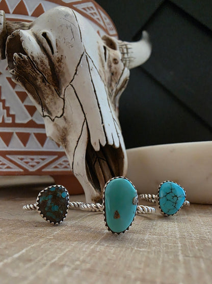 ELLA COWBOY TWISTED TURQUOISE RING