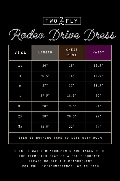 RODEO DRIVE DRESS [NO M-L]