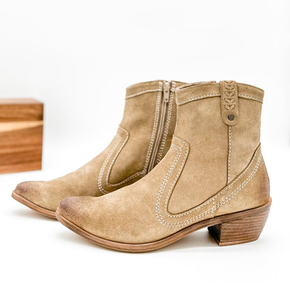 Smithy Suede Ankle Boot in Tan