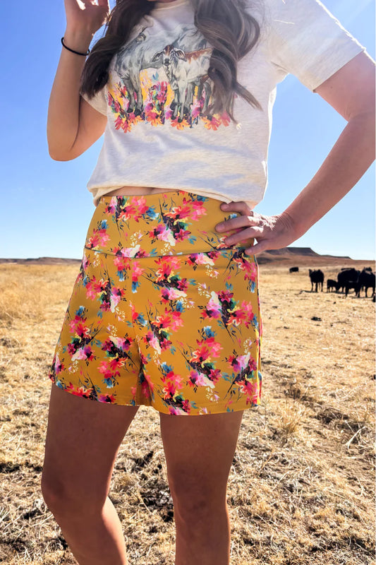 Warm Wildflower Shorts