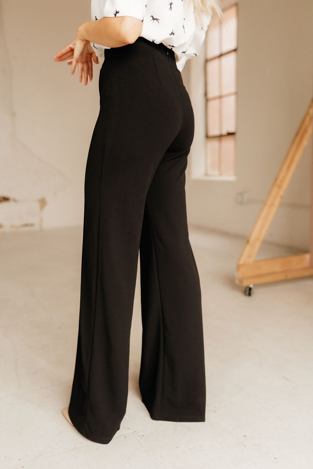 The Zoey Flare Trouser In Black