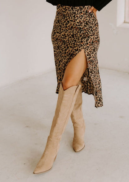 The Out West Suede Tall Cowboy Boot