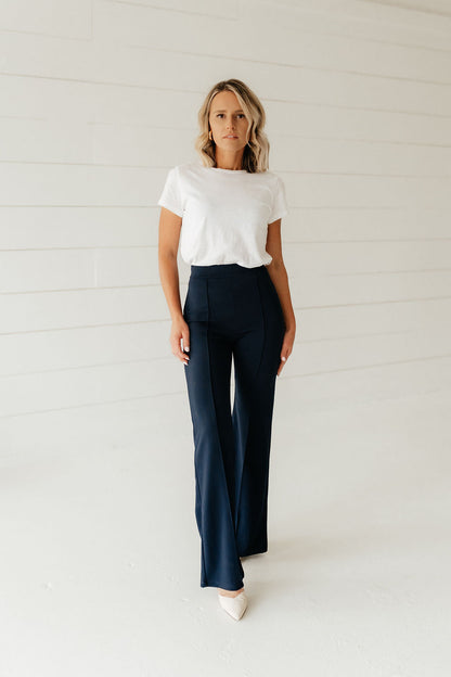 The Zoey Flare Trouser In Navy