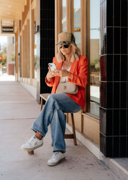 The Nessa Classic Blazer in Orange