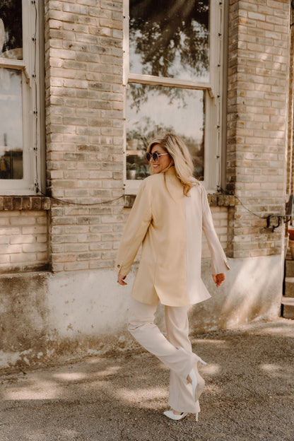 The Zoey Flare Trouser in Cream