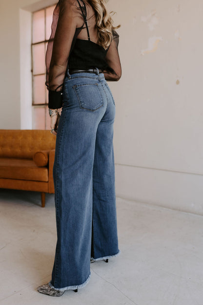 The Loretta Flares in Medium Wash