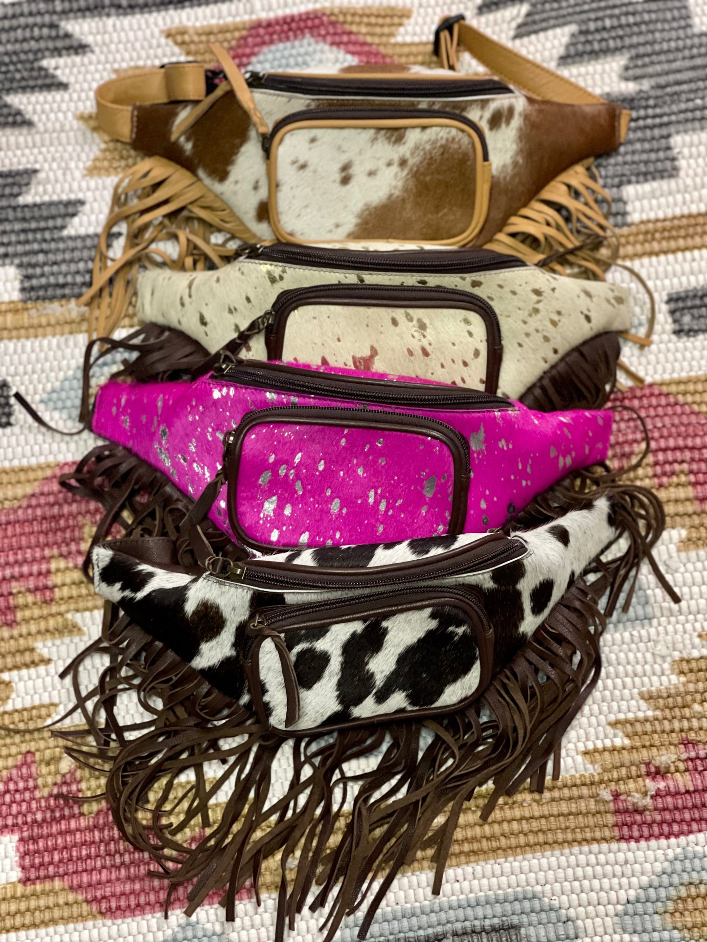 Cowhide Fanny Pack/Bum Bag